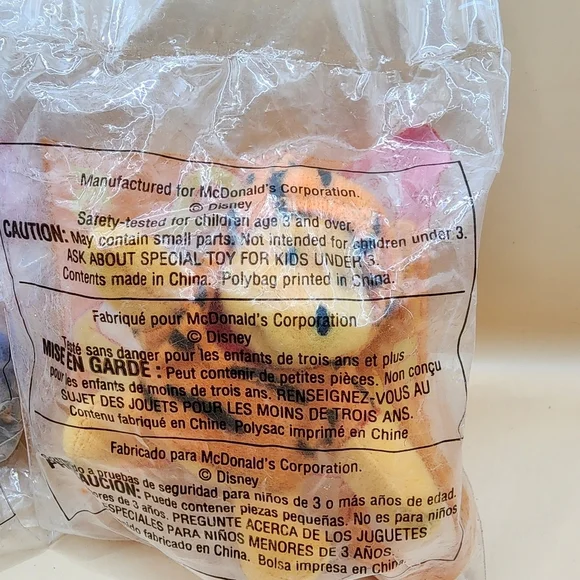 2000 Tigger Movie McDonald's #3 Eeyore, #5 Winnie the Pooh Happy Meal Toys - Picture 3 of 3